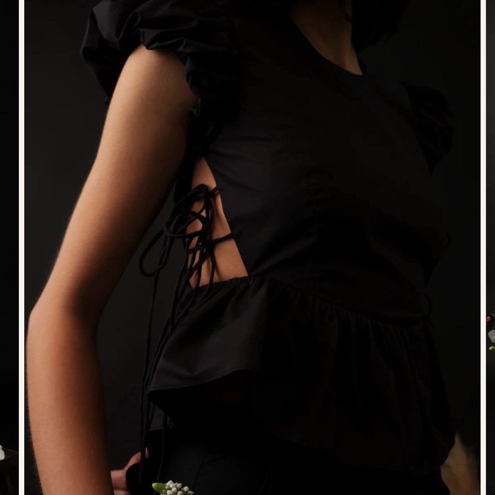 NWT Rare - Allina Liu Matisse Top, black - Picture 3 of 10